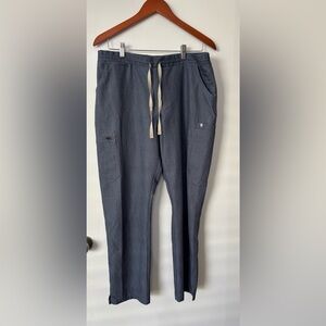 FIGS Blue Technical Collection Scrubs Size Large Medical Nursing Healthcare